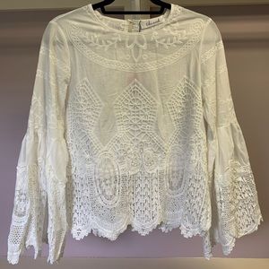 NWT Chicwish embroidered blouse